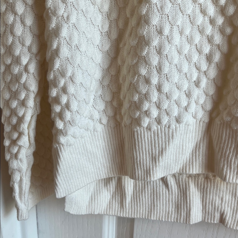 French Connection Cream Textured Women's Sweater - Picture 5 of 10